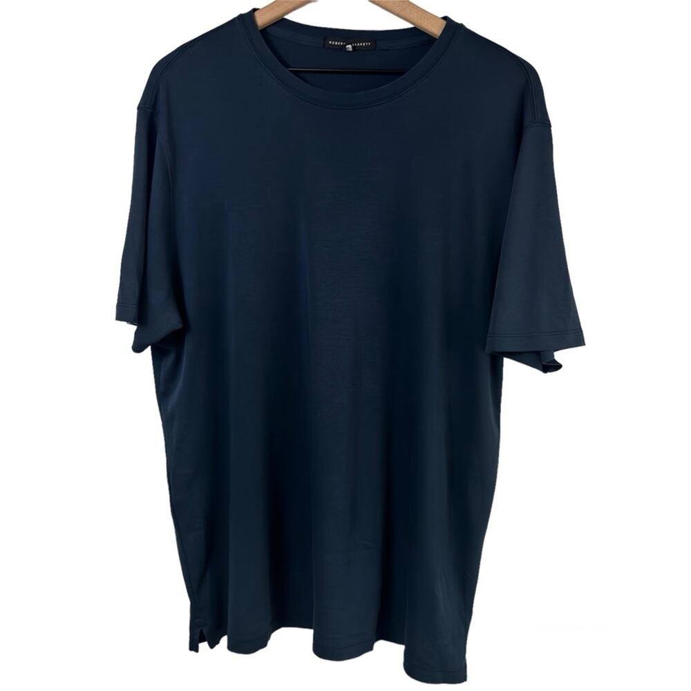 Robert Barakett Men Short Sleeve Comfy Soft Blue Night Shirt XXL